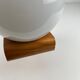 MCM wood and glass wall sconce