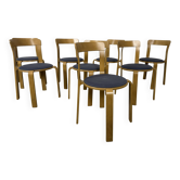 8 chaises Bruno Rey – Dietiker – Modèle 3300 – Design suisse