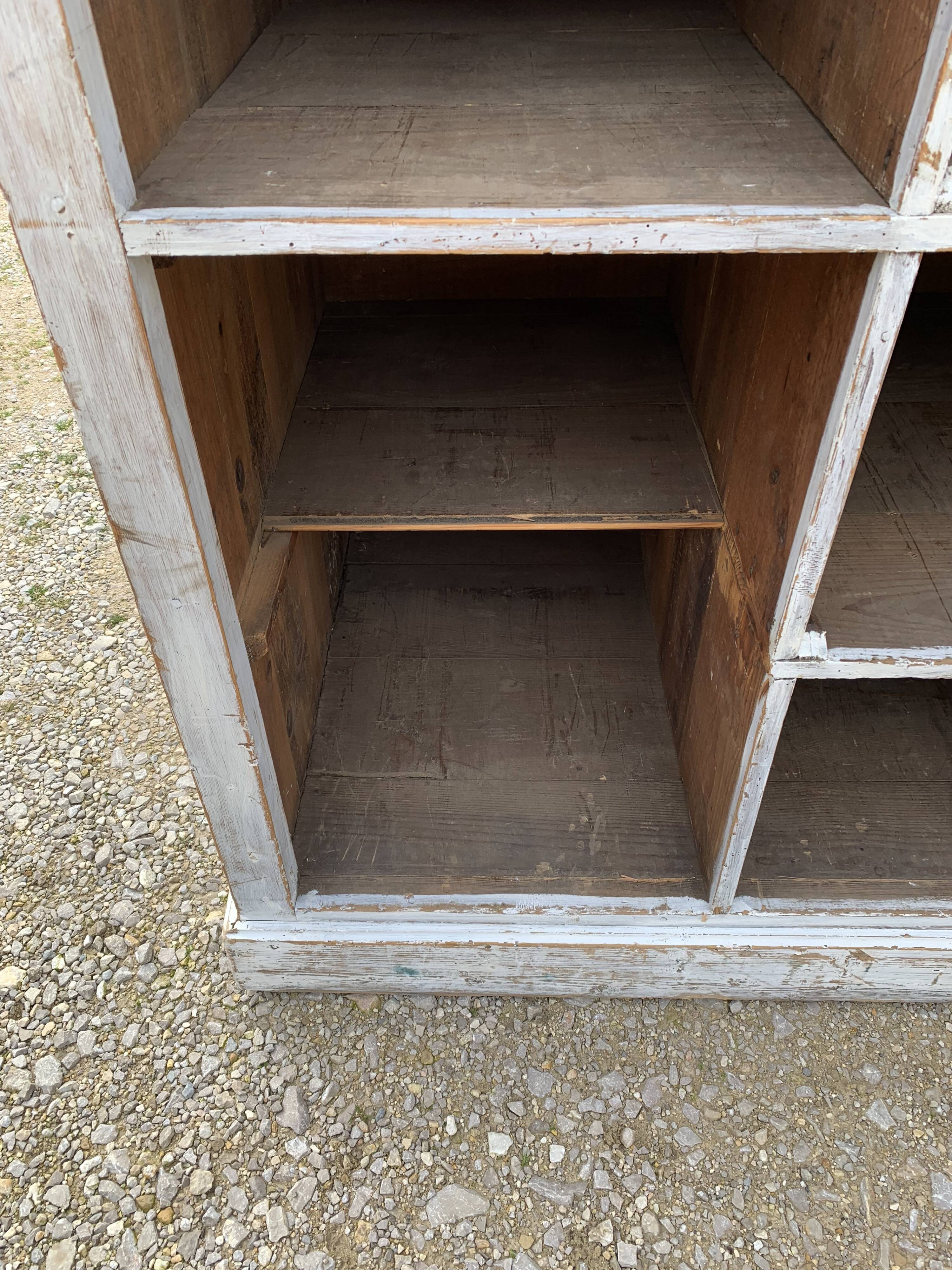 White patinated wooden craft