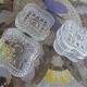 Ensemble de 2 boîtes en verre art déco