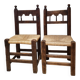 Paire de chaises rustiques XIXe