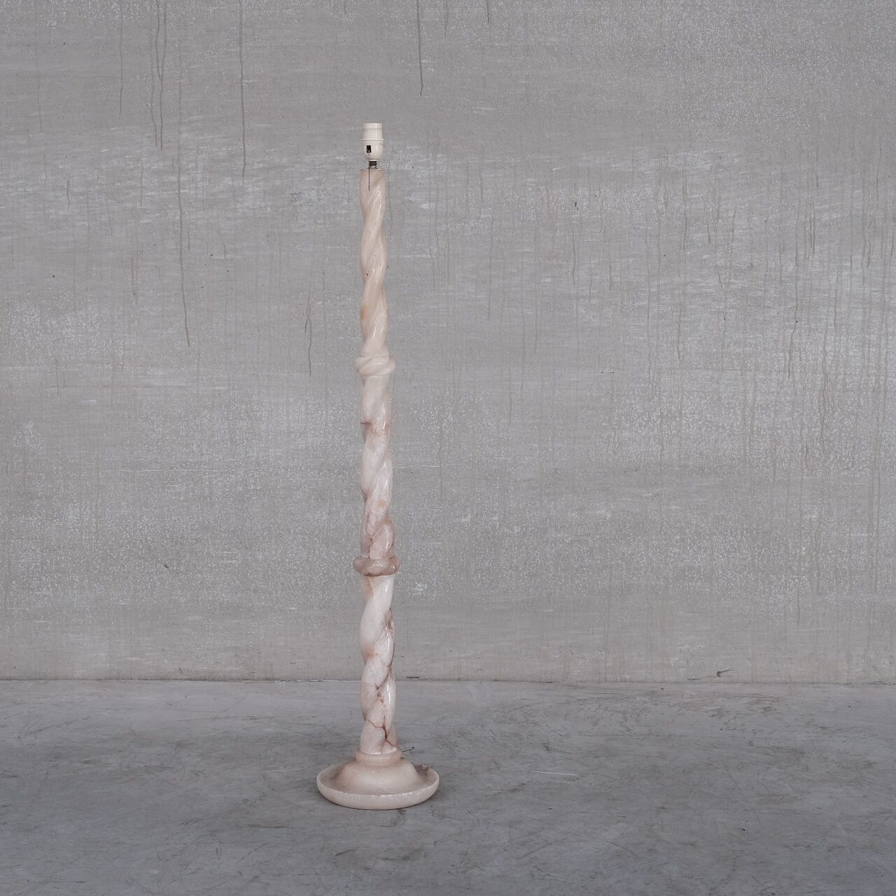 Alabaster french mid-century floor lamp