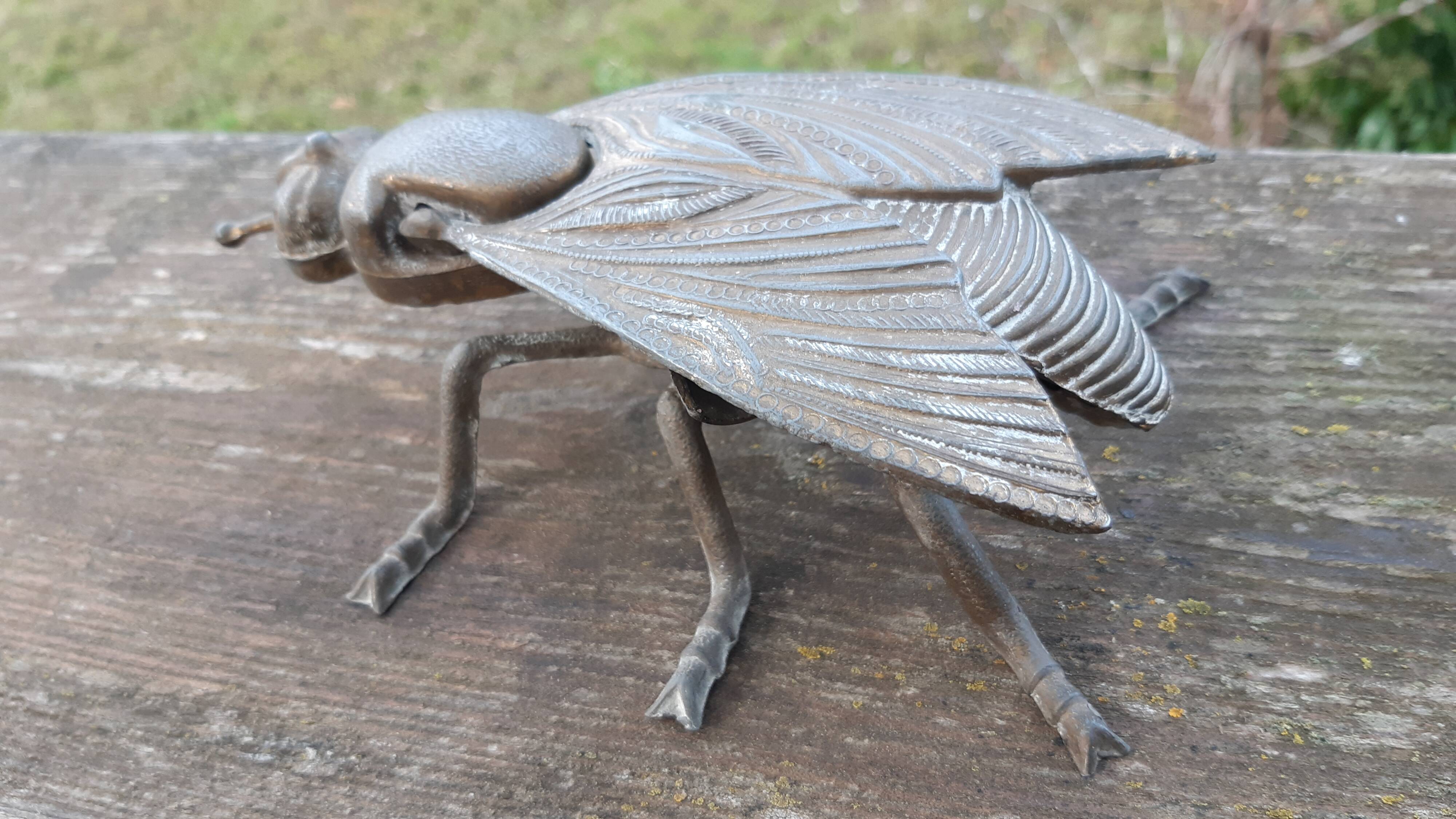 Brass fly ashtray