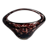 Murano Tortoise Glass Handle Bowl - 1970s