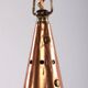 Lampe suspendue en cuivre martelé à la main danoise par E.S Horn Aalestrup, années 1950.