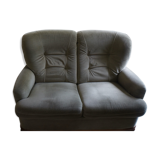 Two-seater sofa almond green velvet