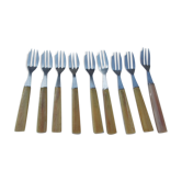 Ensemble de 9 fourchettes à gâteaux