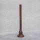 Antique art deco french turned oak floor lamp