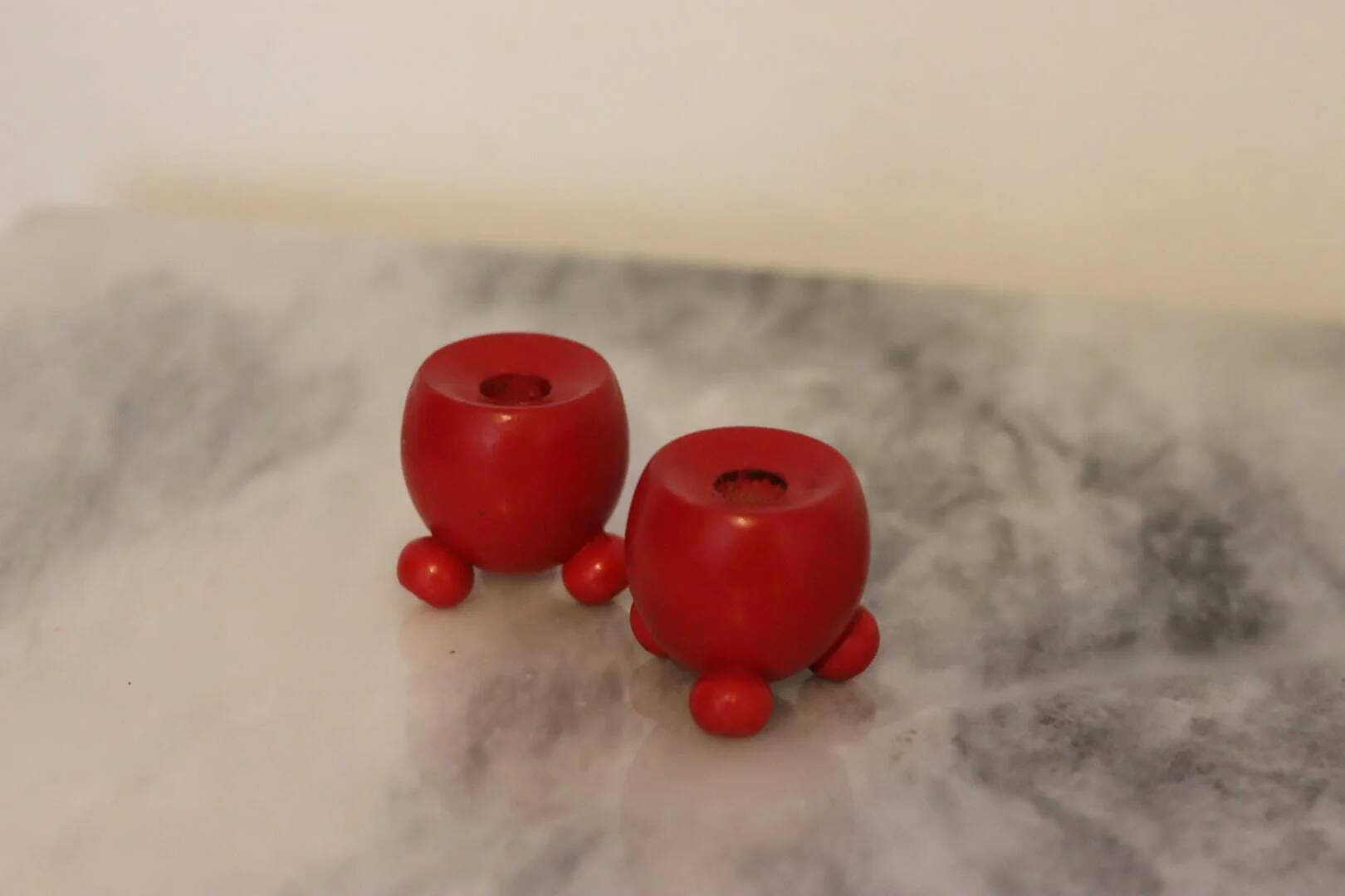 Pair of small Dala candle holder