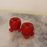 Pair of small Dala candle holder