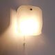 Midcentury wall sconce Kalmar in frosted ice glass, Austria, 1960s