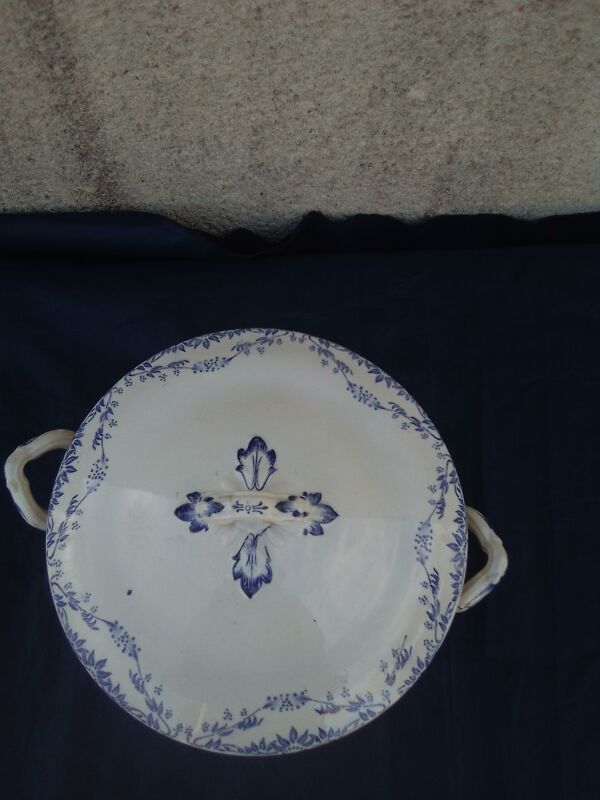 Légumier en faïence de creil et montereau service mireille labrador diam 19,5 cm