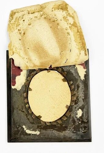 Antique Miniature Oil Painting of a Female Portrait, Late 19th Century