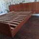 Vintage Scandinavian teak bed 1960