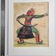 Original pastel signed by Jean Target – Masked dance in Tibet, 30 x 40 cm