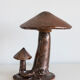 Lampe céramique champignons années 70