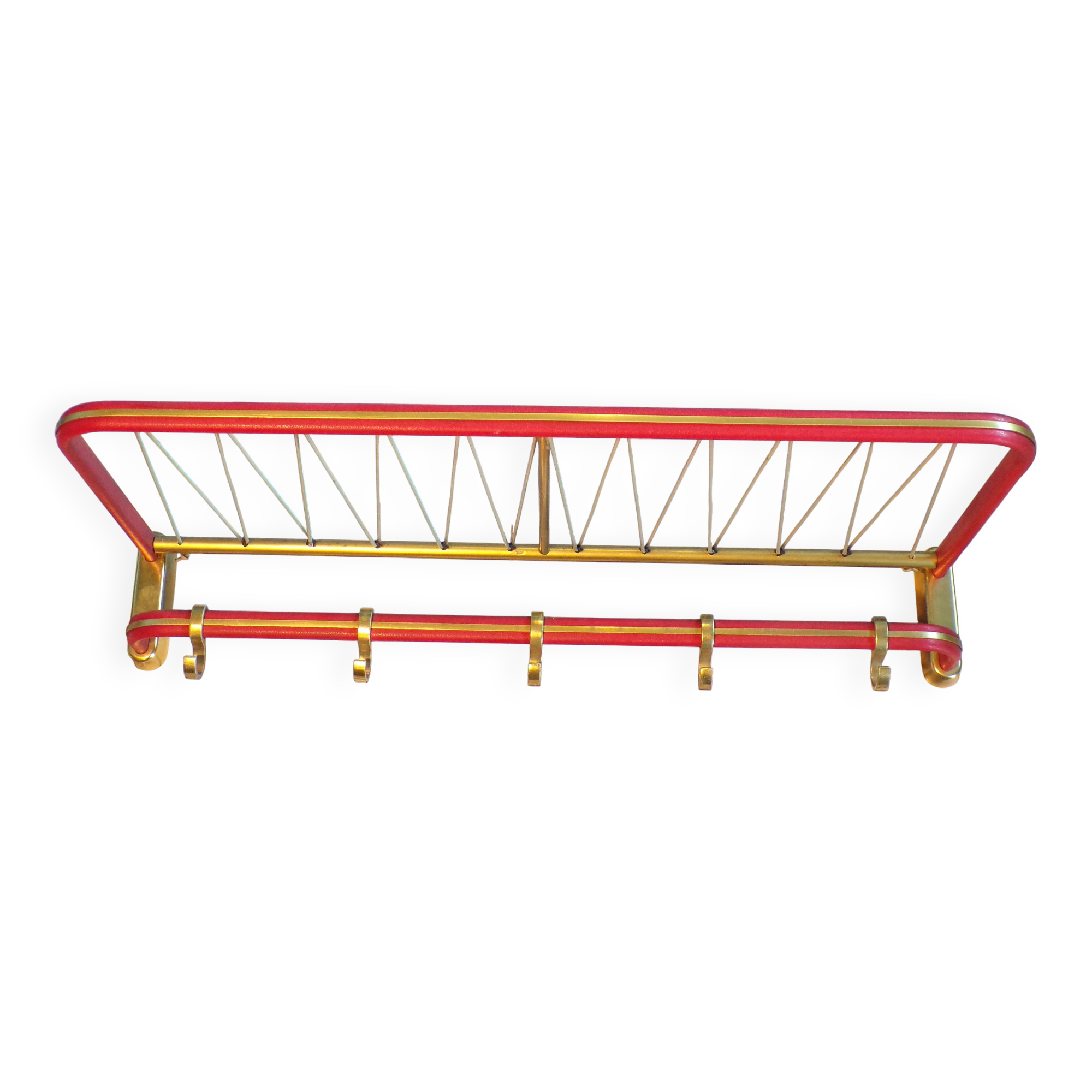 Portemanteau façon porte-bagage de train l=63cm