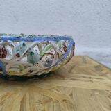 Italian barbotine fruit bowl from the 1930s