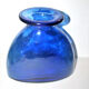 Vintage vase in cobalt blue blown glass 20 x 22 cm
