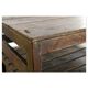 Solid wood filing cabinet