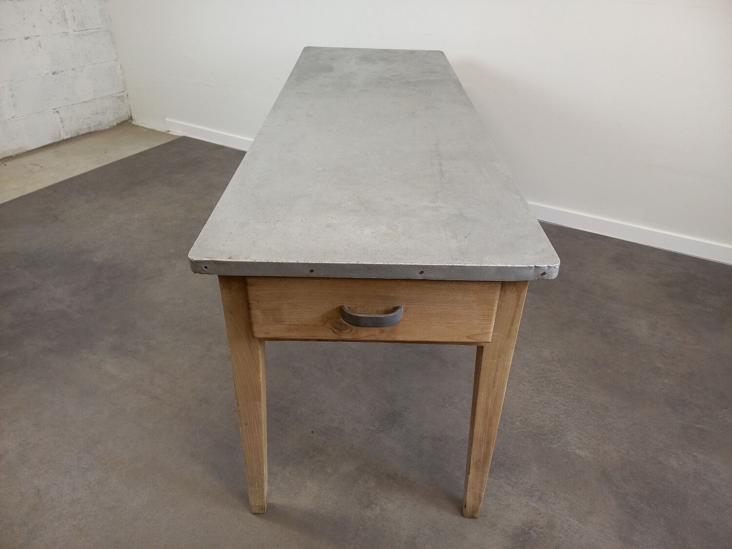 Bistro table zinc tray 185 cm