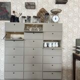 Clamshell cabinet
