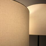 1950s-60s floor lamp with shelf and magazine holder.