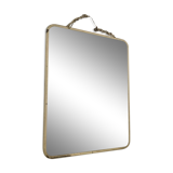 Miroir blanc ancien 24 x 18 cm