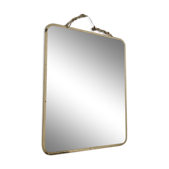 Old white mirror 24 x 18 cm