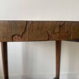 Old round side table