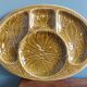 Gien platter, compartmentalized earthenware appetizer serving tray