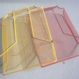 2 metal baskets 80's