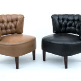 Pair of Swedish club chairs by Otto Schultz