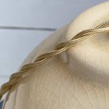 Rattan lamp, fabric cable 3 metres