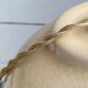 Straw portable lamp, fabric cable 3 metres