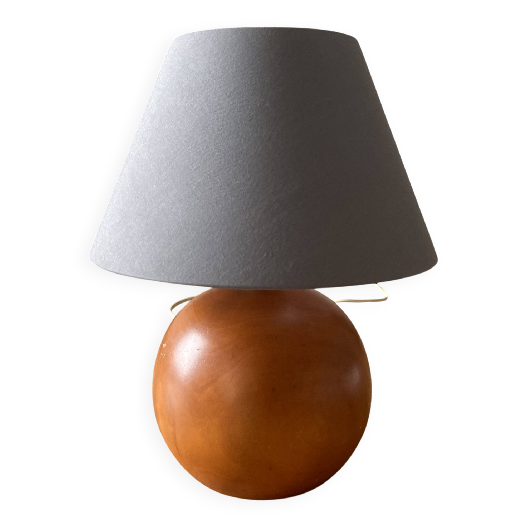 Wooden ball lamp