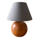 Wooden ball lamp