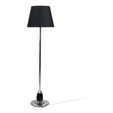 1930s Danish Floor Lamp / New black Shade