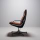4 High Commander Office Chairs by Jorge Zalszupin - Brazil - 1980s