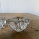Set of 3 Pierre d'Avesn style glass candle holders