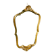 Vintage mirror gilded wood and stucco, Louis XV shell style