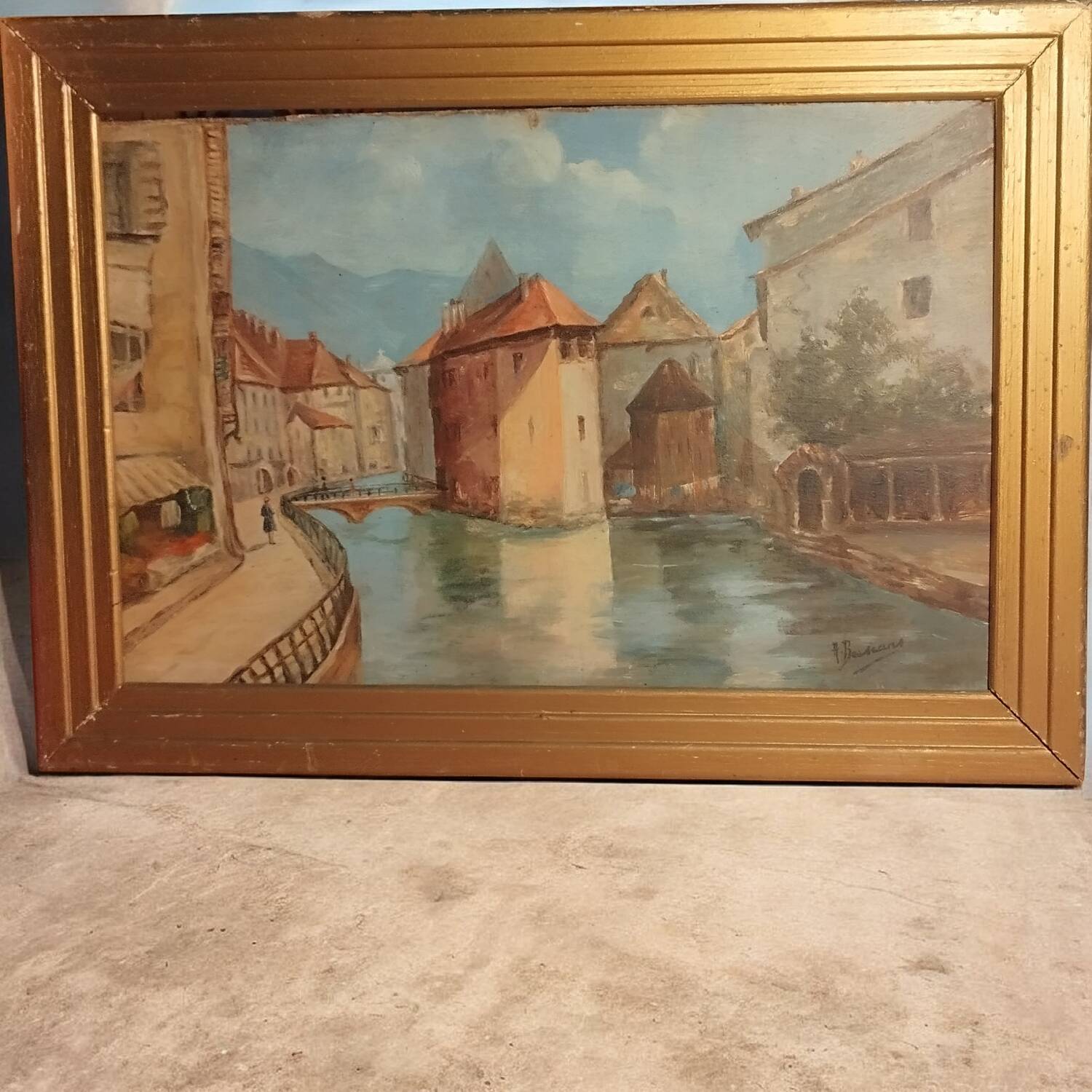 Oil on panel h. bassard