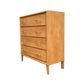 Commode pieds compas et chêne brut massif  1960