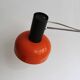 1970s Czechoslovak Orange Clamp Lamp by NAPAKO
