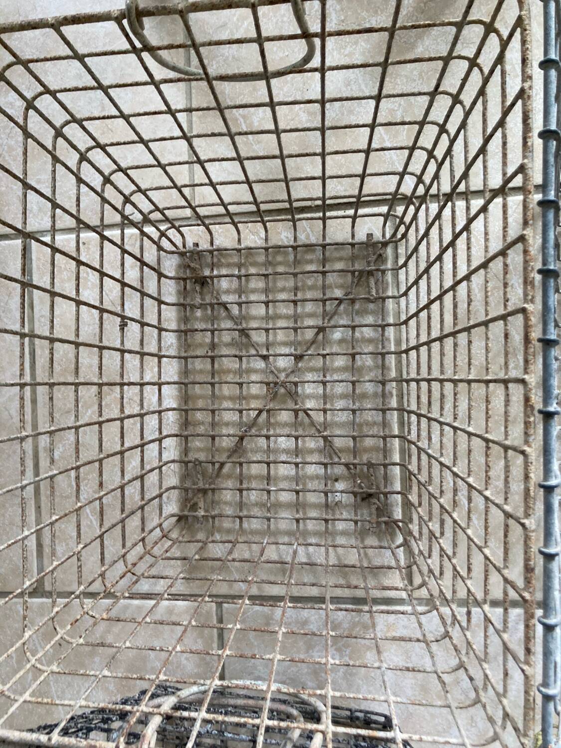 Lot of 4 old craft baskets