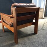 Scandinavian armchair in vintage pine