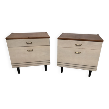 Chevets Tables de nuit vintage Années 60