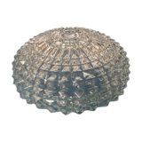 Large globe for round ceiling lamp in white glass (without the support)