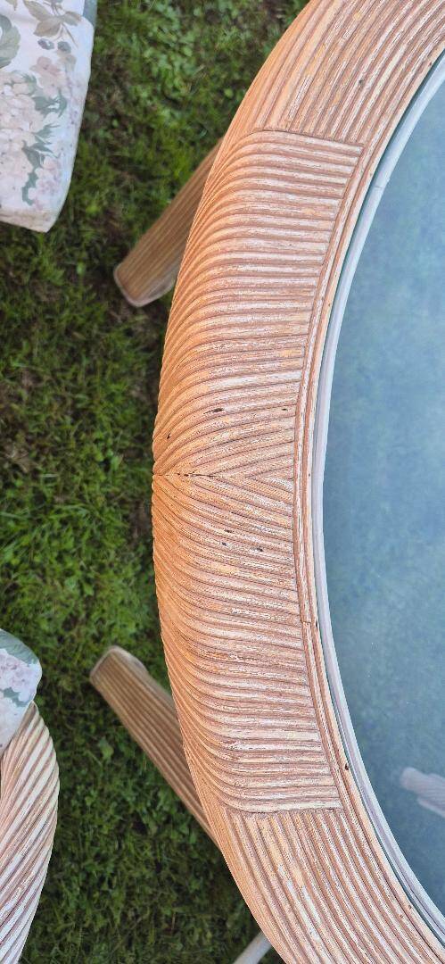 Rattan garden furniture, 1960s Vivai del sud