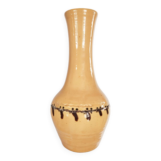 Glazed terracotta vase